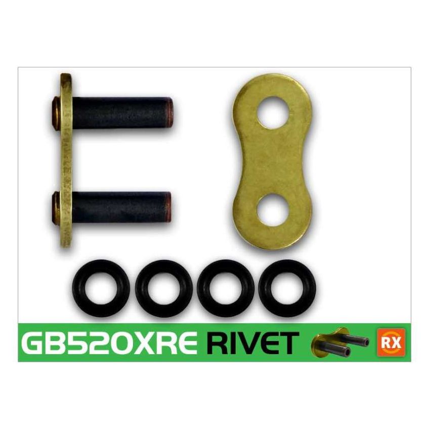 RK Chain GB520XRE-RL GB520XRE-RIVET - Gold