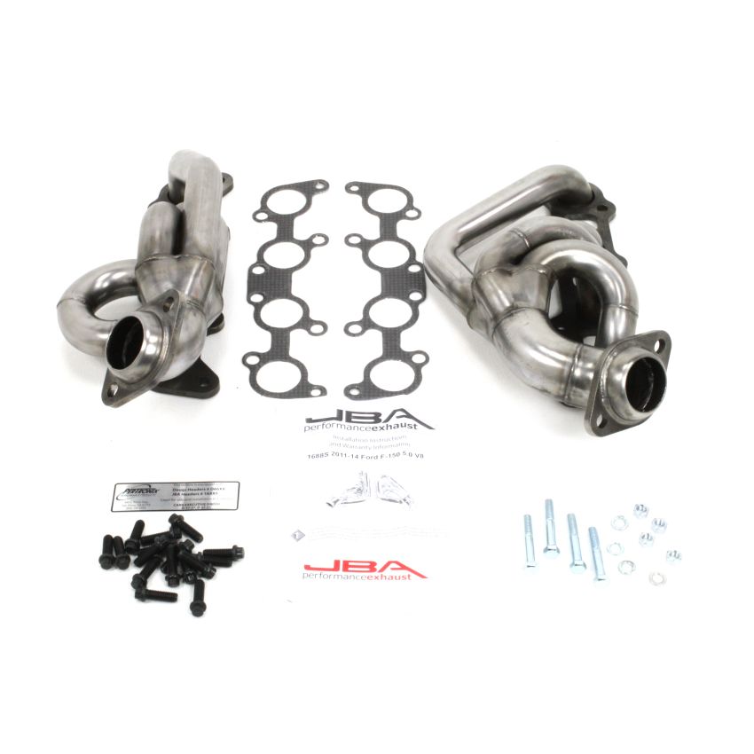 JBA 11-14 Ford F-150 5.0L Coyote 1-5/8in Primary Raw 409SS Cat4Ward Header