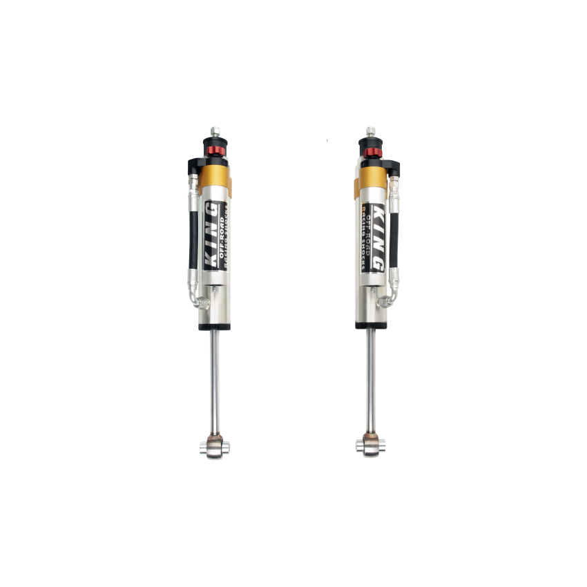 King Shocks 90-12 Mercedes-Benz G-Class Rear 2.5 Dia Piggy Hose Reservoir w/Adjuster (Pair)