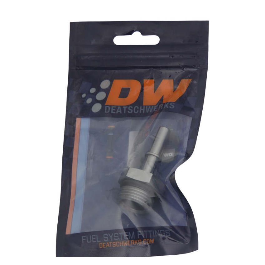 DeatschWerks 10AN ORB Male to 5/16in Male EFI Quick Connect Adapter - Anodized DW Titanium