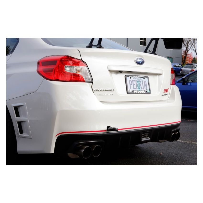 Perrin 15-19 Subaru WRX/STI Tow Hook Kit (Rear) - Black