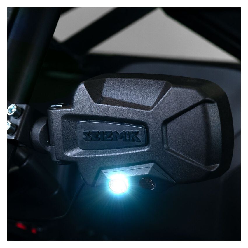 Seizmik 18087 04+ Can Am/ Hon/ Kaw/ Kubota/ Polaris/ Yamaha Pursuit Night Vision LED Mirror - 2 in. Clamp
