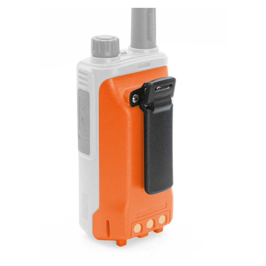 Rugged Radios BAT-GMR2-XL-ORN GMR2/GMR2 PLUS Handheld Long-Lasting XL Battery w/ USB Charging Port Safety Orange