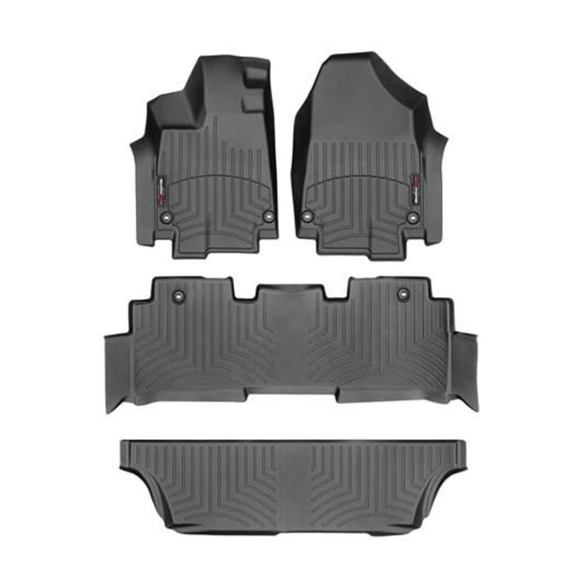 WEATHERTECH WEA441218-1-2-3 Black Front And Rear Floorliners