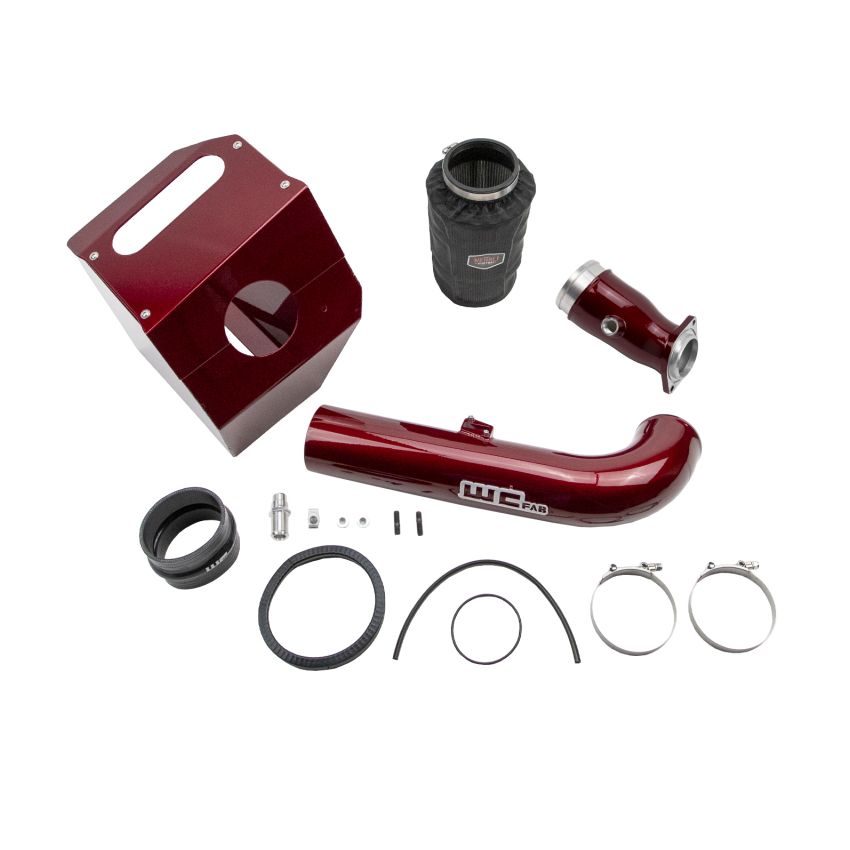 Wehrli 17-19 Chevrolet 6.6L L5P 4in Intake Kit Stage 2 - WCFab Red