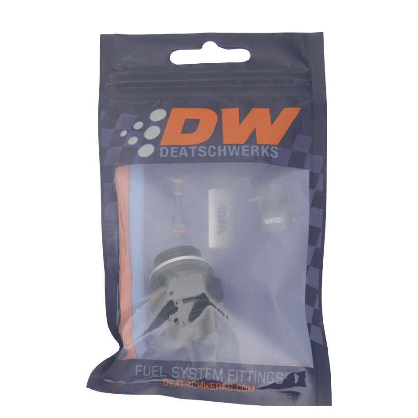 DeatschWerks 8AN ORB Male to M18 X 1.5 Metric Male (Incl O-Ring and Washer) - Anodized Matte Black