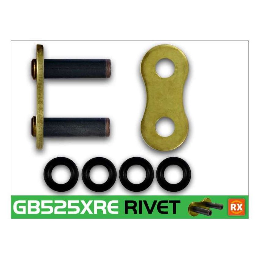 RK Chain GB525XRE-RL GB525XRE-RIVET - Gold