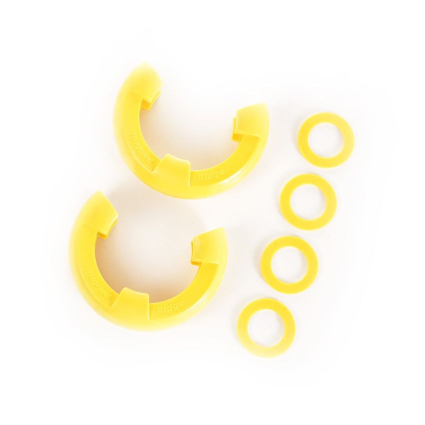 Rugged Ridge Yellow 3/4in D-Ring Isolator Kit