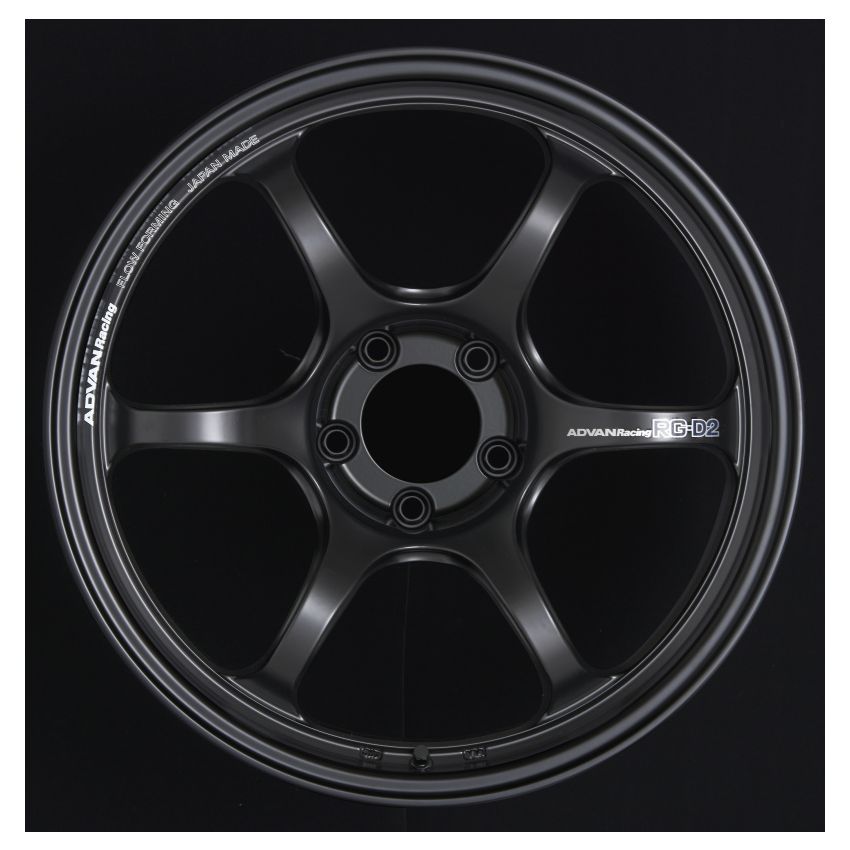 Advan YAT8I31ESB RG-D2 18x9.0 +31 5-114.3 Semi Gloss Black Wheel
