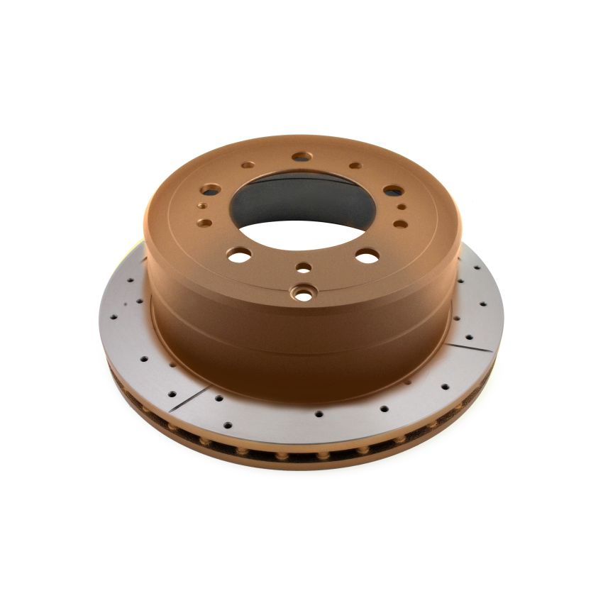 DBA 98-05 Lexus LX470/98+ Toyota Landcruiser 100 Series Front Drilled & Slotted Street Series Rotor