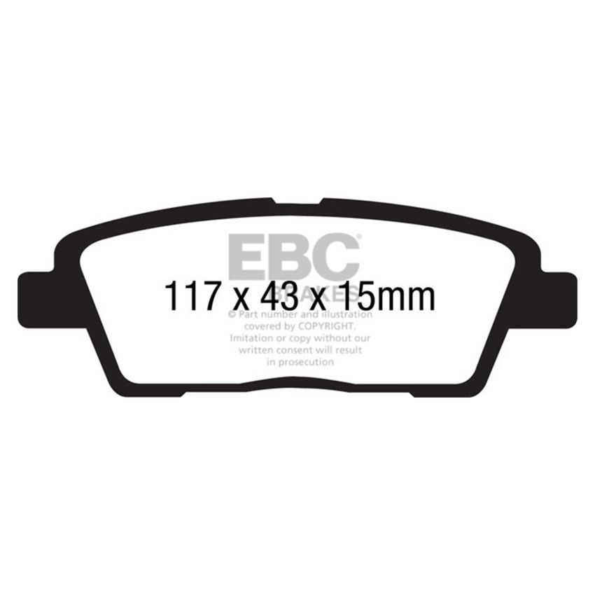 EBC UD1551 10-11 Hyundai Genesis 3.8 Ultimax2 Rear Brake Pads