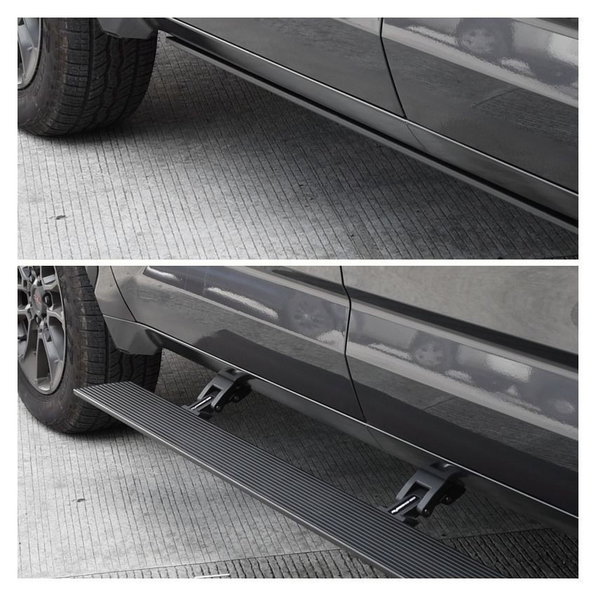 Go Rhino 20443587PC 22-23 Toyota Tundra CrewMax Cab 4dr E-BOARD E1 Electric Running Board Kit - Tex. Blk