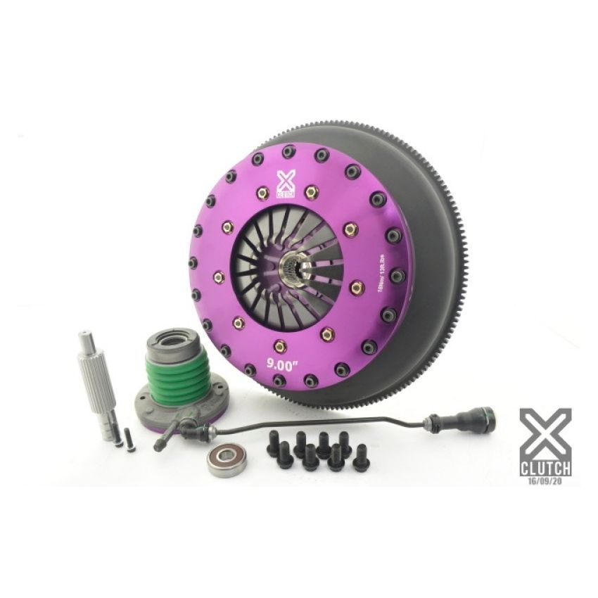 XCLUTCH XKCR23632-2E 14-19 Chevrolet Corvette 6.2L 9in Twin Solid Ceramic Clutch Kit