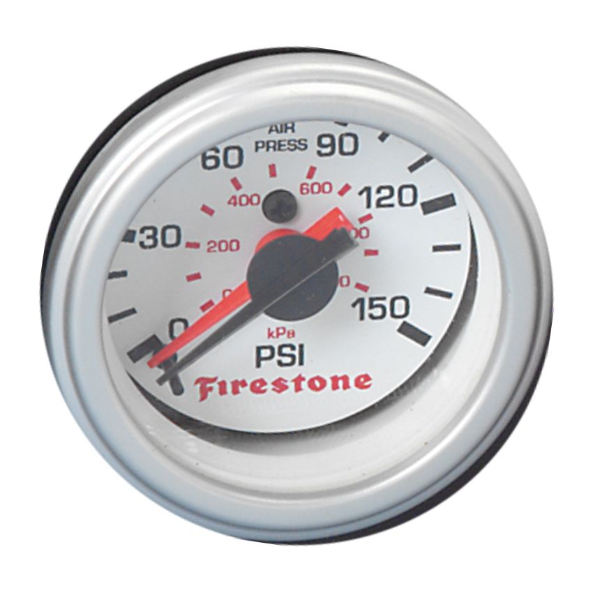 Firestone 9201 Replacement Pressure Gauge - White Face Dual GA Only (For PN 2241 / 2260) (WR17609201)