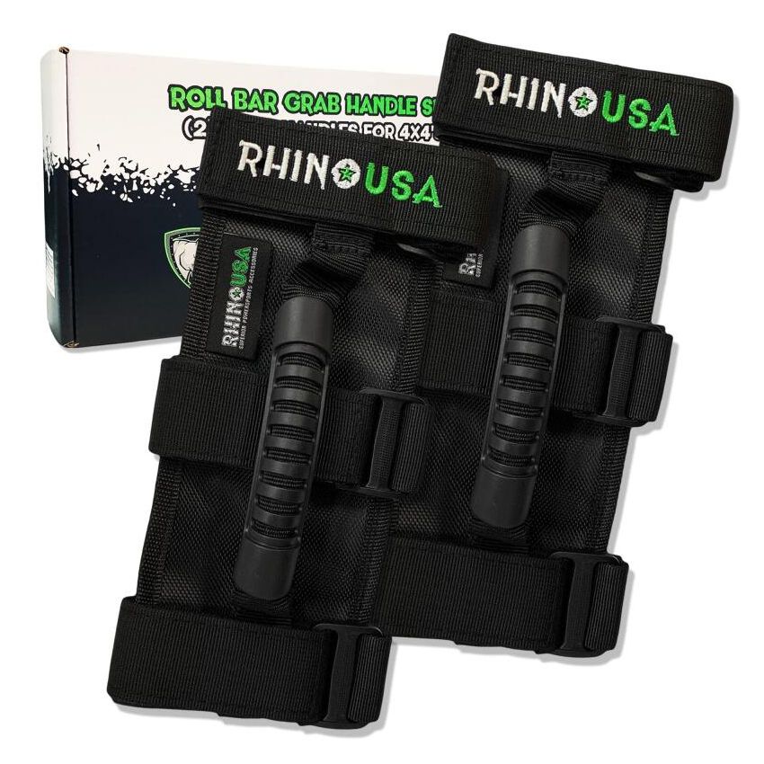 Rhino USA RNO-HNDLS-4X4 Heavy-Duty Roll Bar Grab Handles