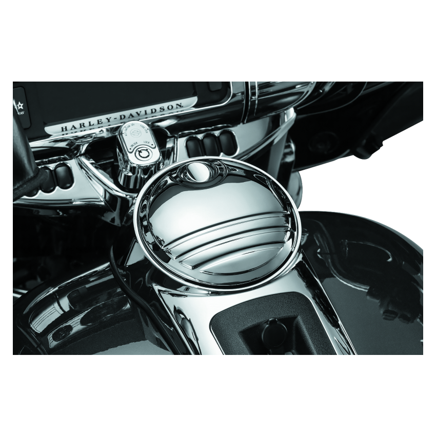 Kuryakyn 6968 Tri-Line Fuel Door Chrome