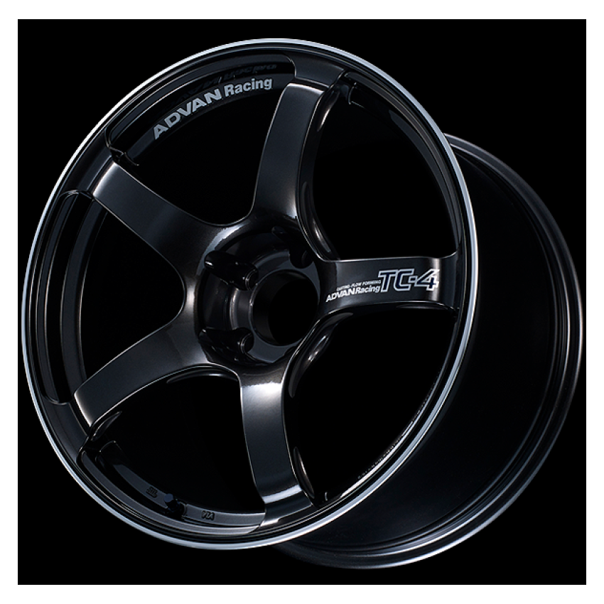 Advan YAD8L15EBGR TC4 18x10.5 +15 5-114.3 Racing Black Gunmetallic Wheel