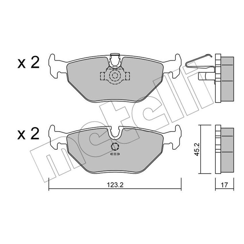 METELLI 22-0210-0 Disc Brake Pad