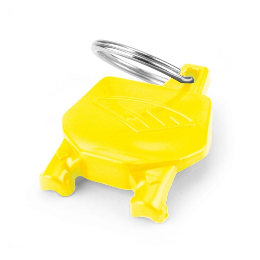 Cycra 1CYC-0002-55 Key Ring with Number Plate - Yellow