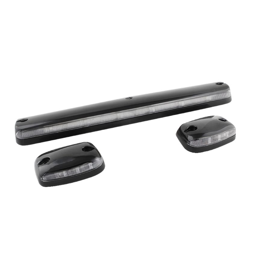 SPYDER 9924606 Xtune Chevy Silverado 07-13 Amber LED Cab Roof Lights Clear ACC-LED-CS07-CR-C