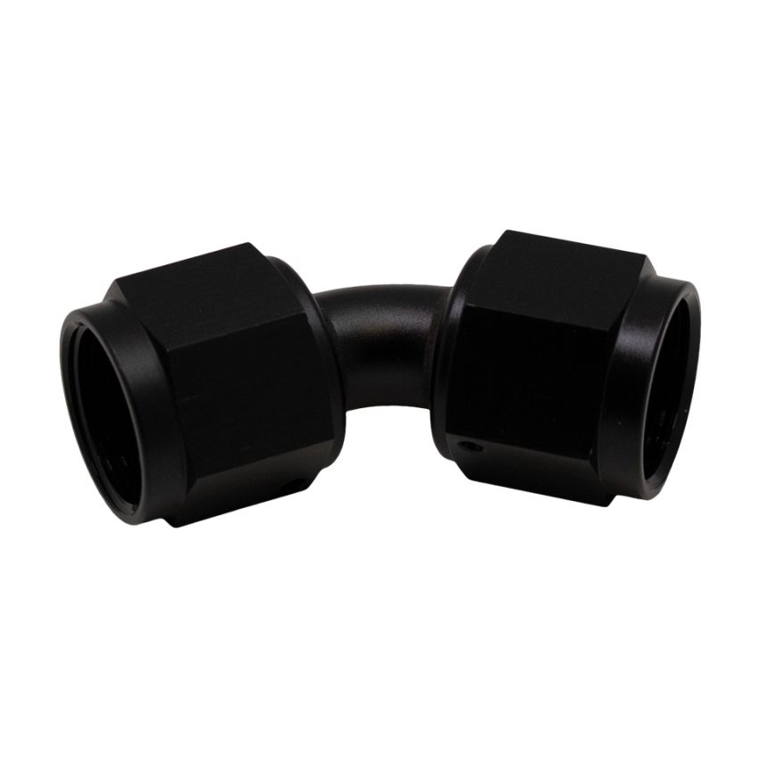 DeatschWerks 8AN Flare Female Swivel 45-Degree to 8AN Flare Female Swivel - Anodized Matte Black