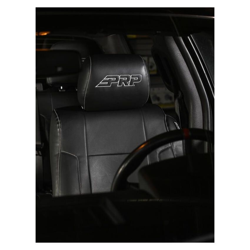 PRP Seats B068-06 PRP 12-14 Ford Raptor Front Seat Covers (Pair) - Black w Silver Stitch