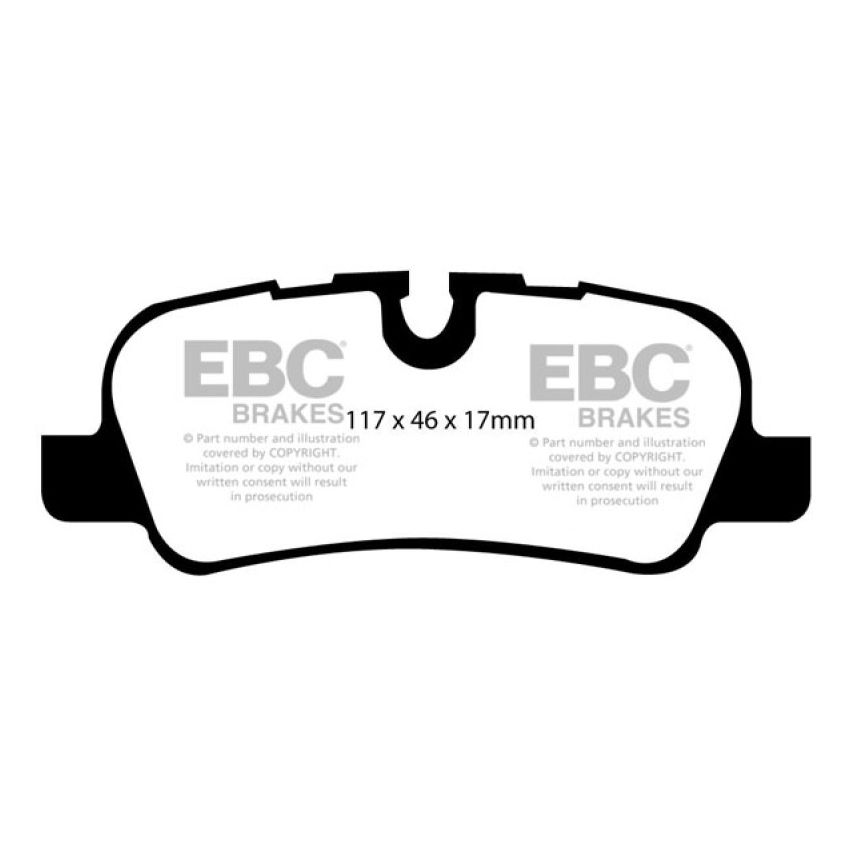 EBC DP61542 05-10 Land Rover LR3 4.4 Greenstuff Rear Brake Pads