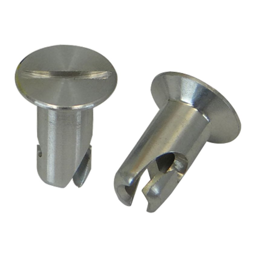 Moroso 71298 Quick Fastener - Flush Head - 5/16in x .550in - Aluminum - 10 Pack