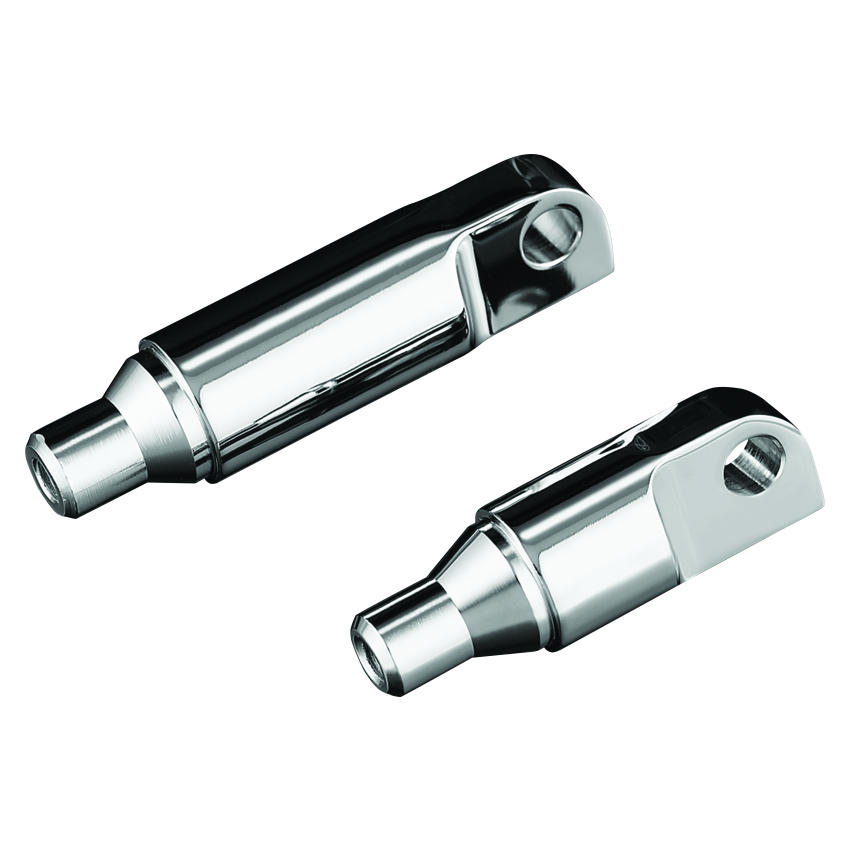 Kuryakyn 8064 Male Mount 2-1/2inch Footpeg Extension Chrome (Pair)