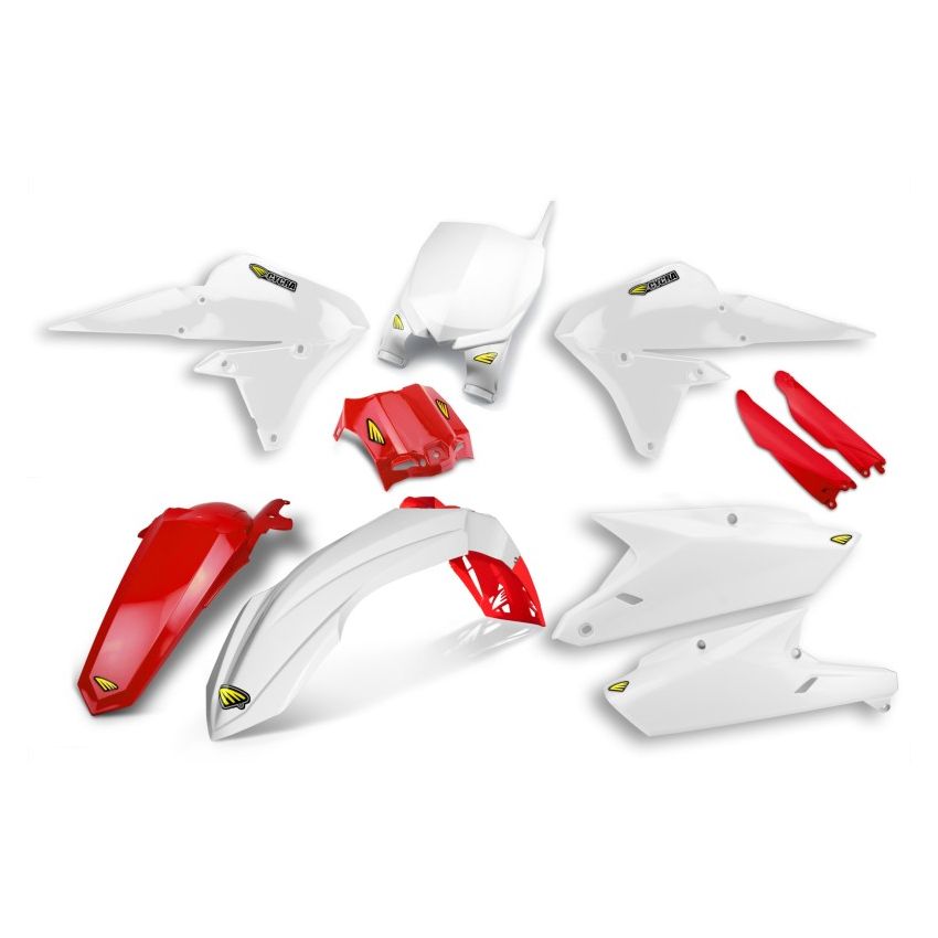 Cycra 1CYC-9312-42R 14-18 Yamaha YZ250F/14-17 YZ450F Powerflow Body Kit - White/Red