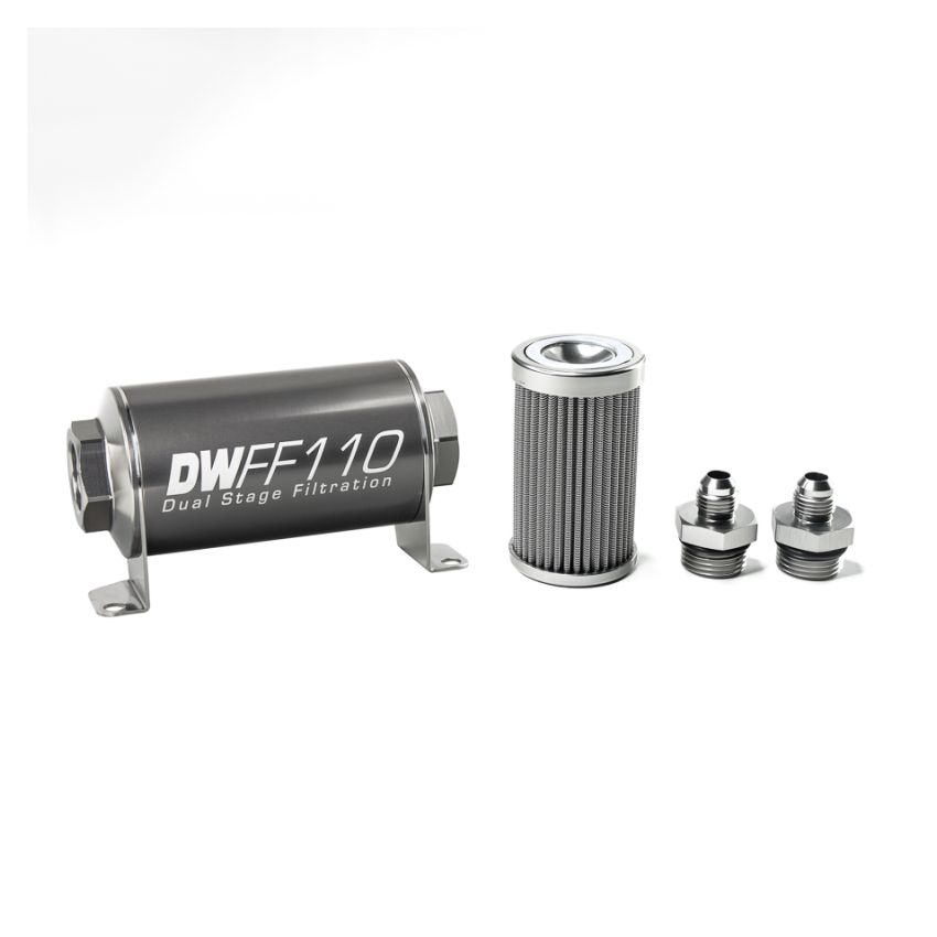 In-line Fuel Filter Kit 6an 100-Micron