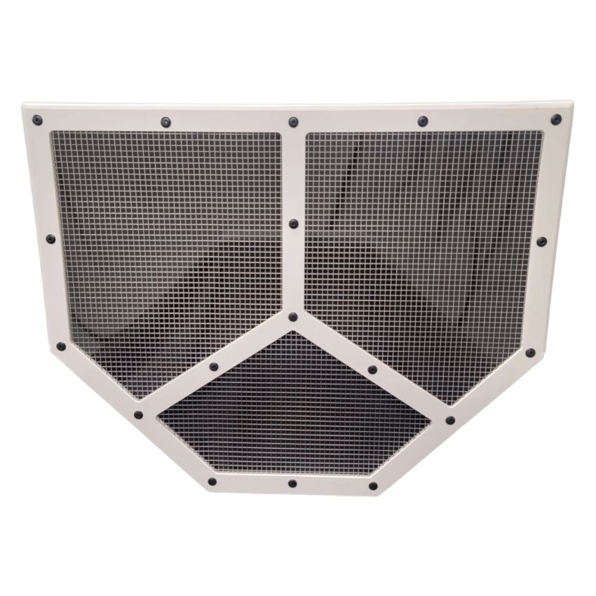 DOMINATOR RACE PRODUCTS DOM551-WH Shaker Screen Radiator Mod White