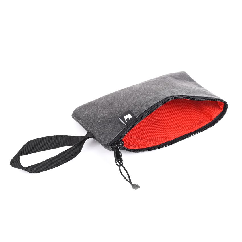 Go Rhino XVenture Gear Zipped Pouch - Large (12in. Wide Pocket / 6.5in. Hand Strap) Canvas - Black