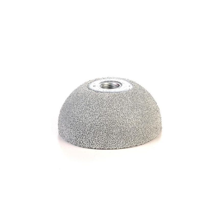 31 INCORPORATED 14-364 2in Dome Carbide Buffing Wheel 170 SSG (60 Grit) 3/8in 24 Thread