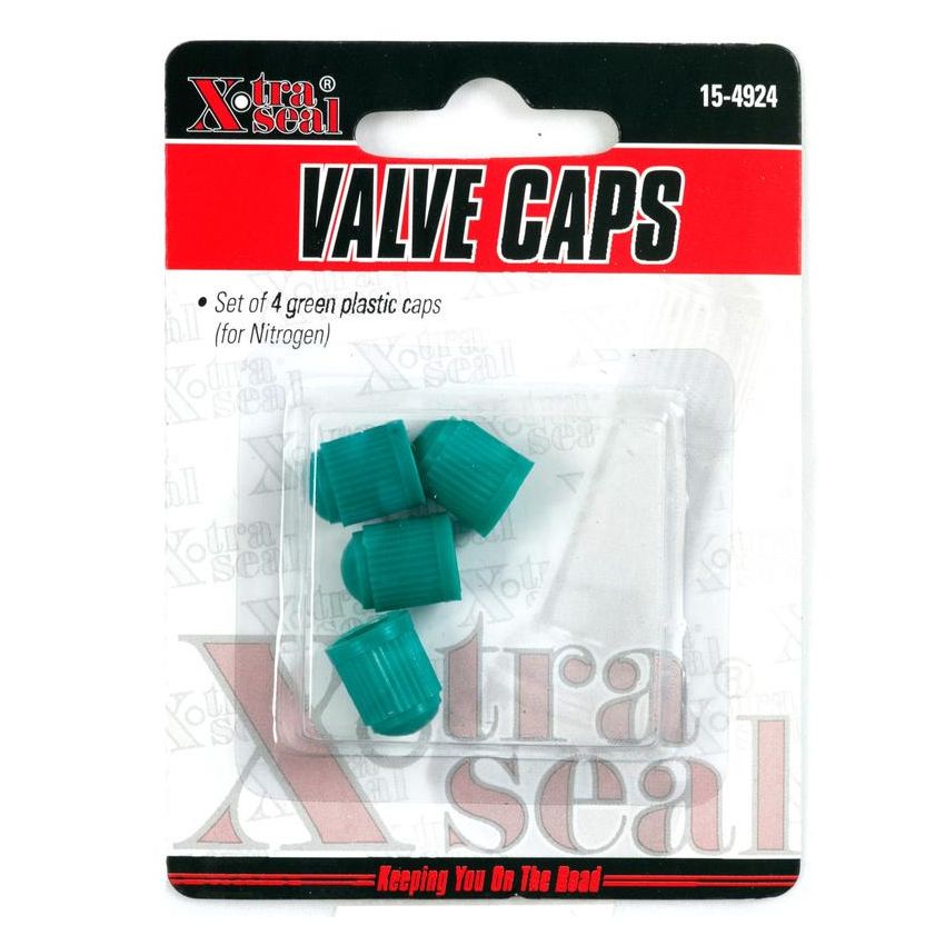31 INCORPORATED 15-4924 Green Plastic Valve Caps for Nitrogen