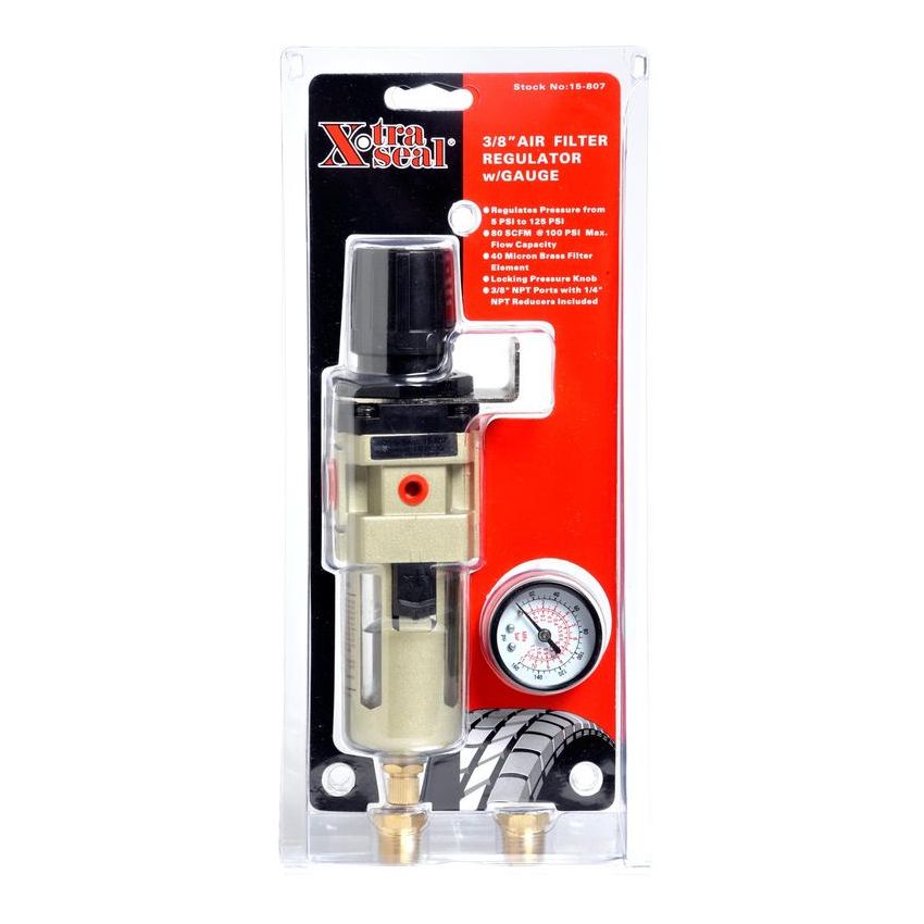 31 INCORPORATED 15-807 Filter & Regulator 3/8in NPT w/Gauge
