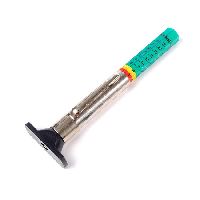 31 INCORPORATED 17-607C Tread Depth Gauge Color Coded