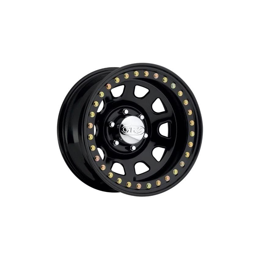 Raceline RT51 Daytona Rock 15x8in/5x139.7 BP/-19mm Offset/107.95mm Bore - Gloss Black Beadlock Wheel