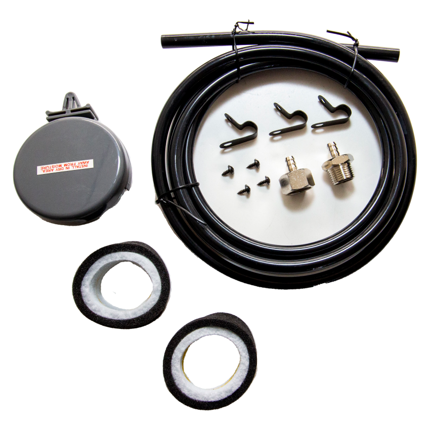 Kleinn Air Horns 6811 Kleinn 3/8In Snorkel Kit w/ Air Filter/ Spare Elements/ / Snorkel Tubing