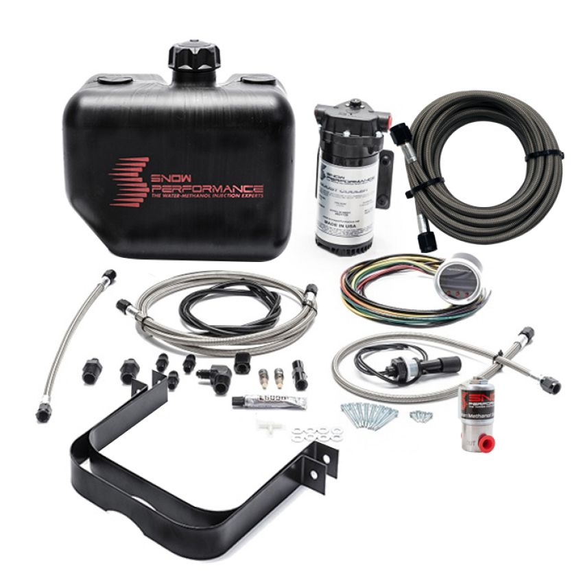 Snow Performance 2.5 Boost Cooler Water Methanol Injection Kit w/ SS Brd Line & 4AN Fittings