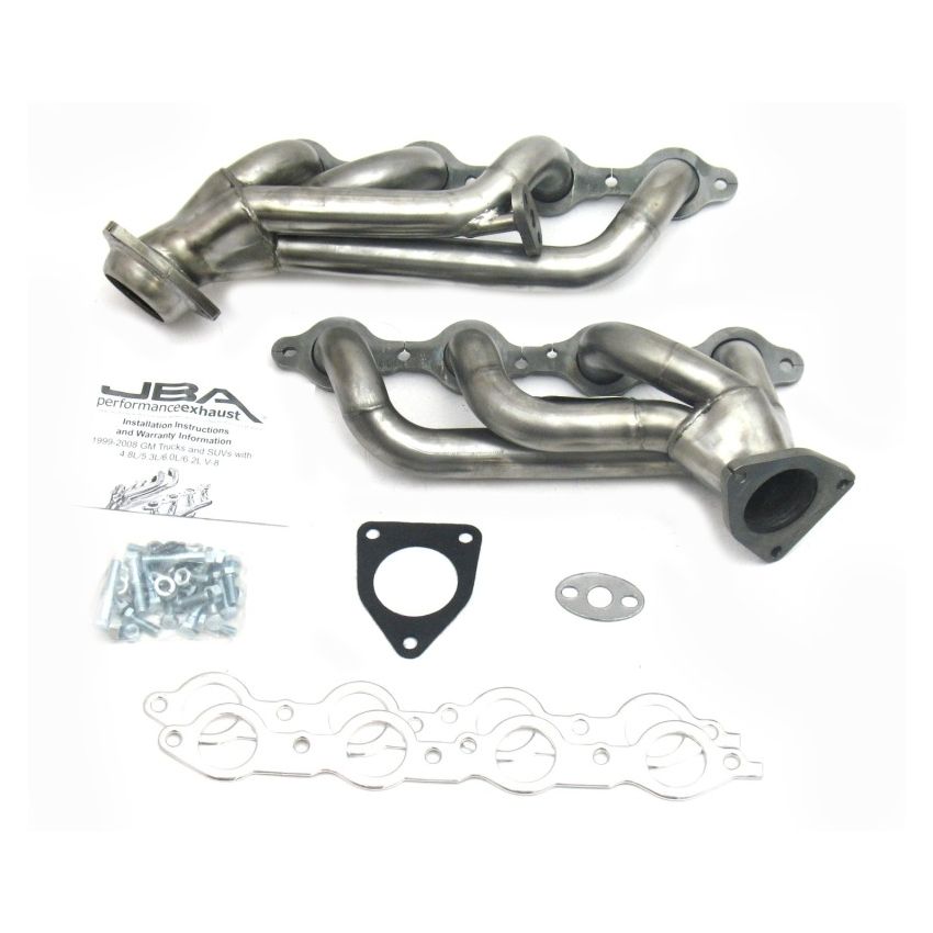 JBA 99-01 GM Truck 4.8L/5.3L LS w/o A.I.R. w/EGR 1-5/8in Primary Raw 409SS Cat4Ward Header