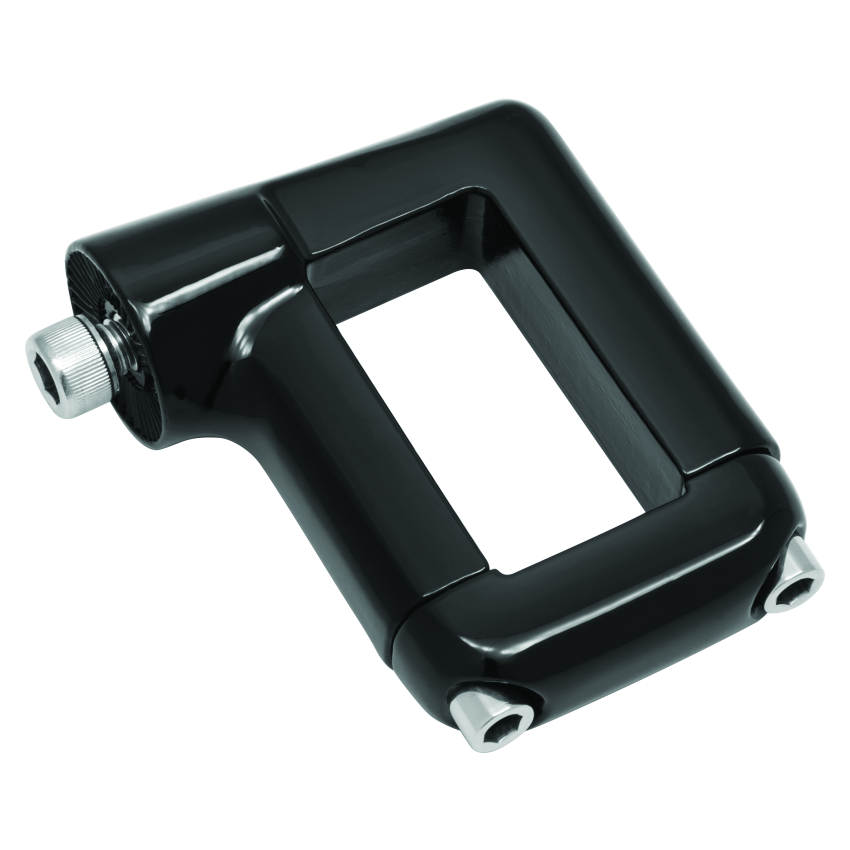 Kuryakyn 3118 Side Mount License Plate Clamp Black