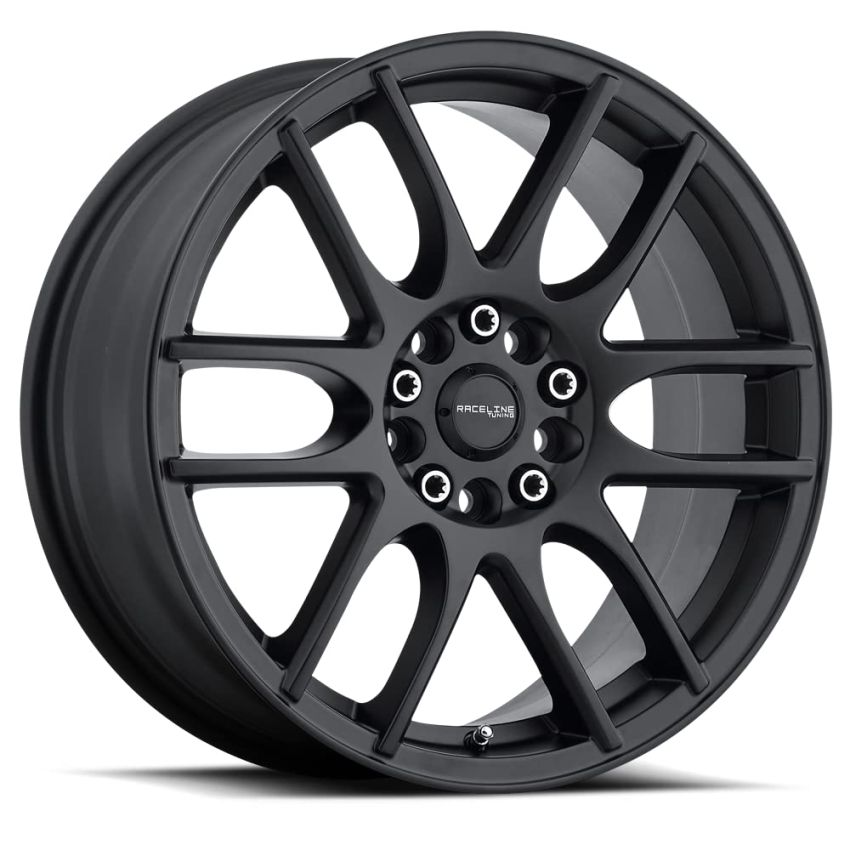 Raceline 141B Mystique 15x7in / 4x100/4x108 BP / 40mm Offset / 72.62mm Bore - Satin Black Wheel