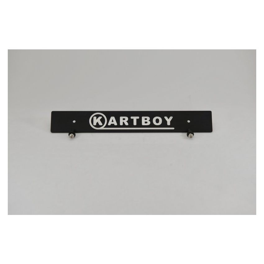 Kartboy Front License Plate Delete - Black