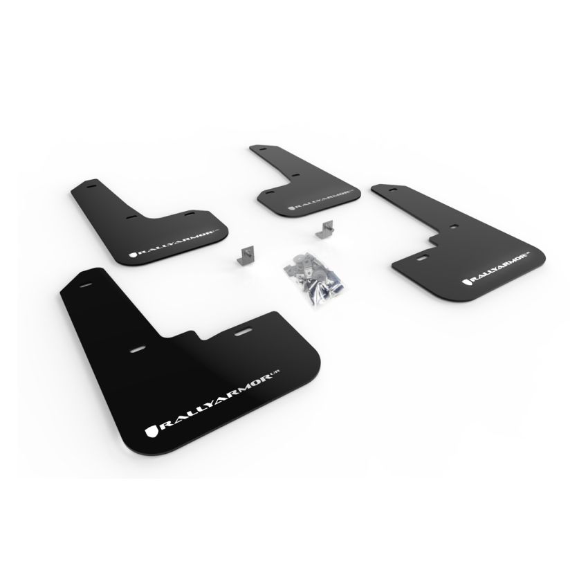 Rally Armor MF64-UR-BLK/WH 20-25 Subaru Legacy Black UR Mud Flap w/White Logo