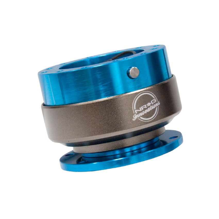 NRG Quick Release Gen 2.0 - New Blue Body / Titanium Chrome Ring