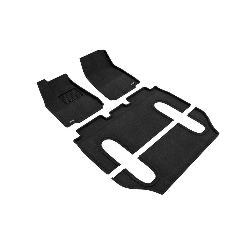3D MAXpider L1TL00104709 16-21 Tesla Model X 6-Seat Elegant Black R1 R2 R3