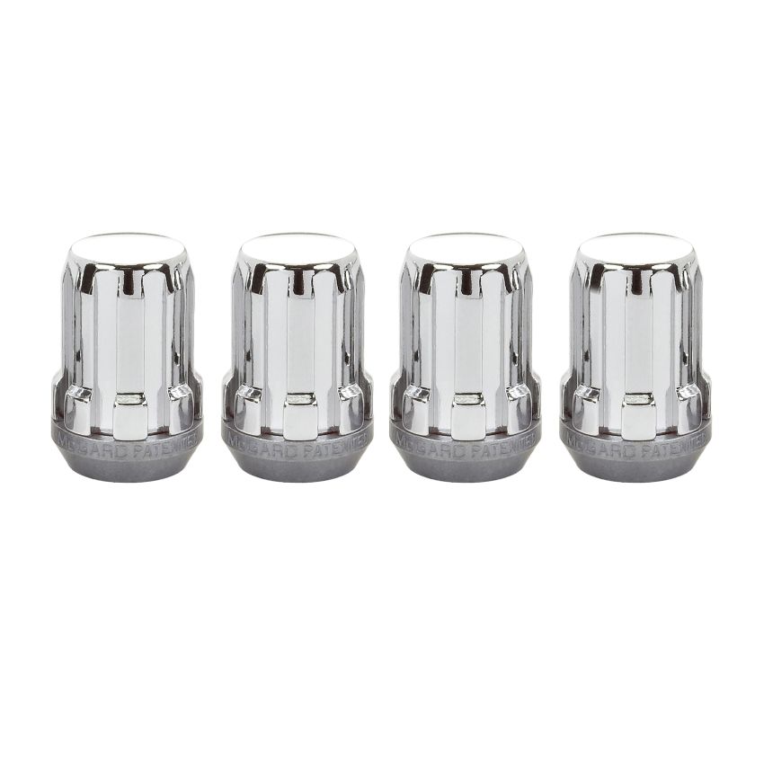 McGard SplineDrive Lug Nut (Cone Seat) M12X1.25 / 1.24in. Length (4-Pack) - Chrome (Req. Tool)