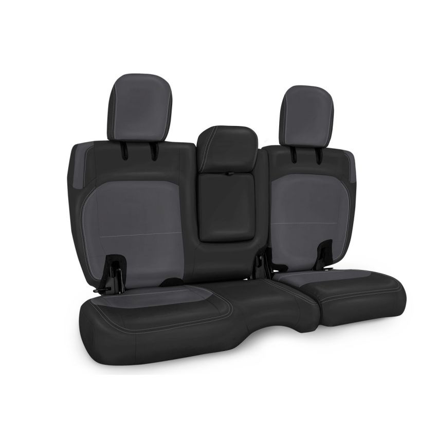 PRP 2018+ Jeep Wrangler JLU/4 door Rear Bench Cover with Leather Interior - Black/Grey