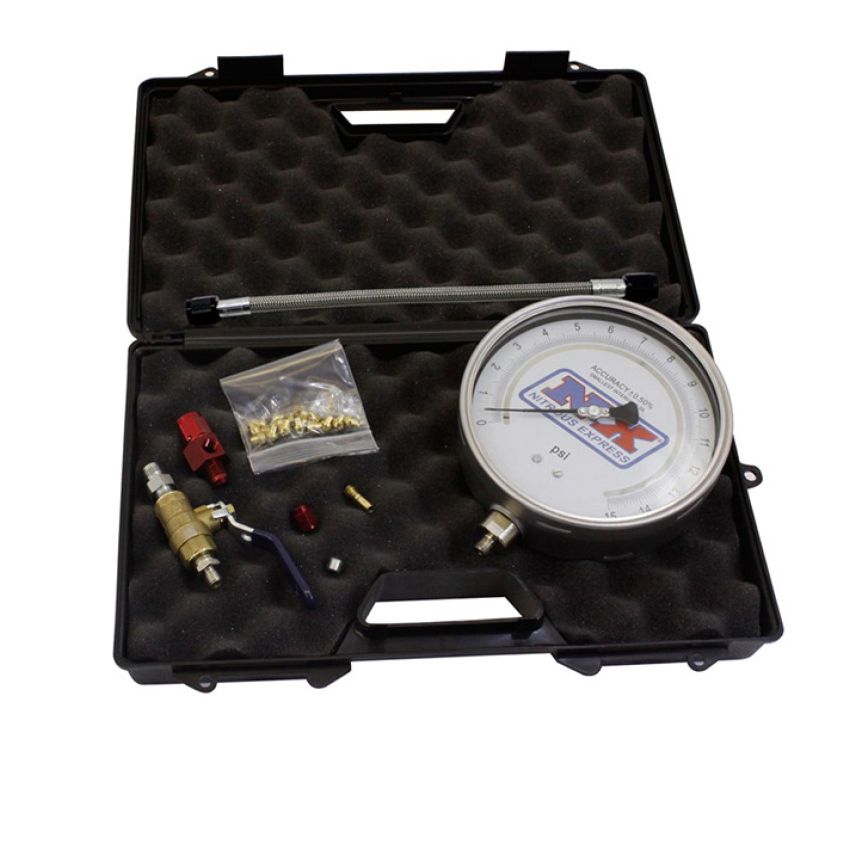 Nitrous Express 15529 Master Flo-Check Pro (6 Certified Gauge & Molded Case)
